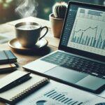 Jovenes analizando finanzas e inversiones para el futuro