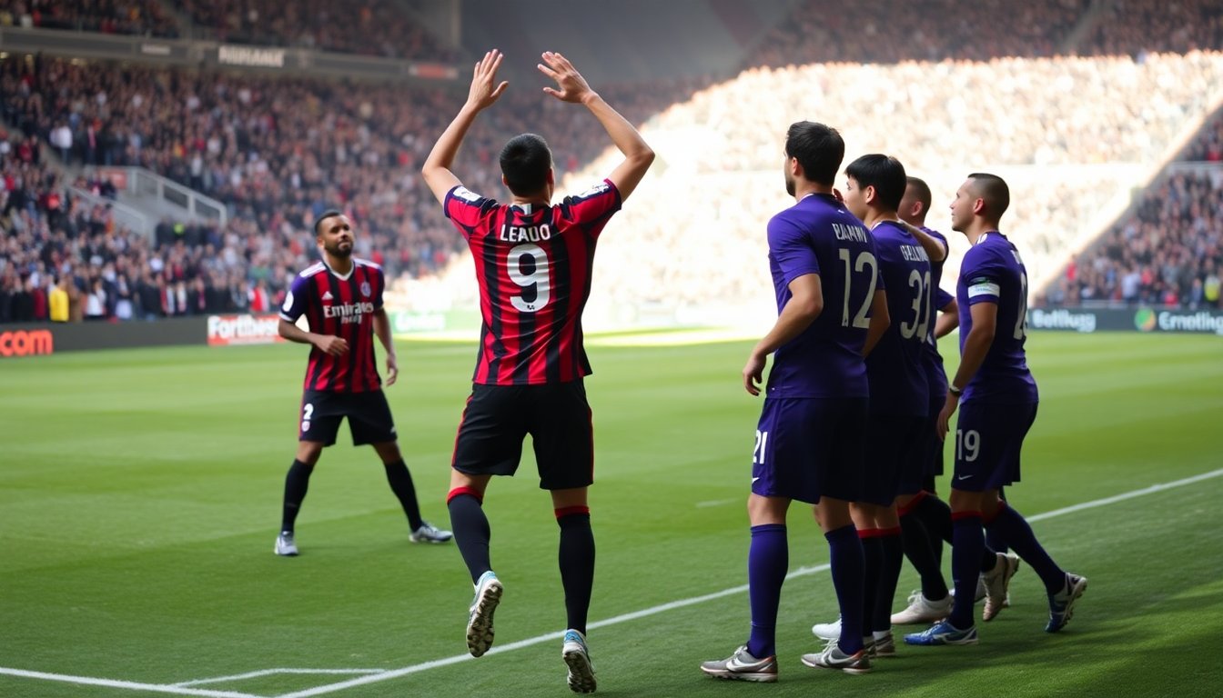 milan batte la fiorentina 2 1 leao stella del match 1760908562