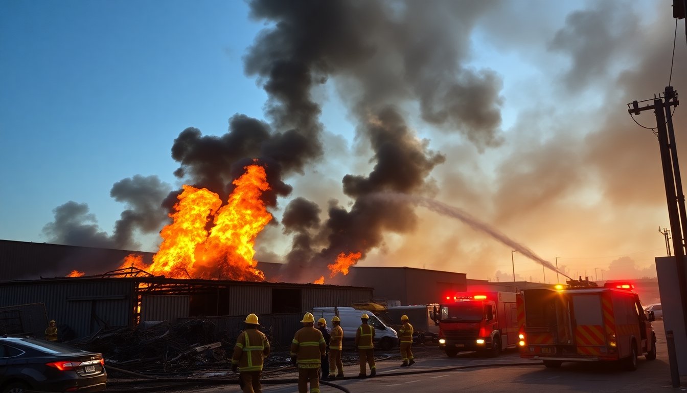 incendio colpisce area industriale a milano 1762768769
