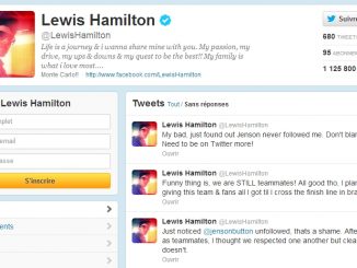 Lewis Hamilton sur Twitter