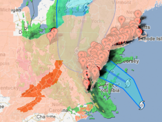 Ouragan Sandy Google Maps