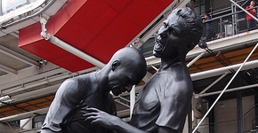 statue zidane beaubourg