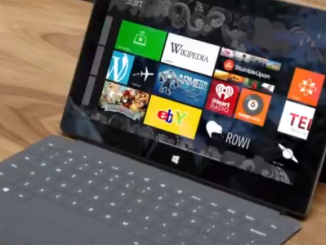 Publicité de la tablette Surface