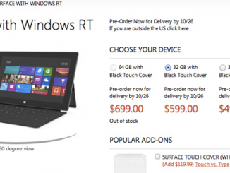 Tarif de la Surface de Microsoft