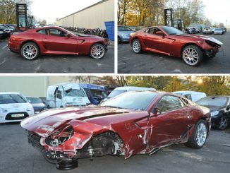 Epave Ferrari Cristiano Ronaldo