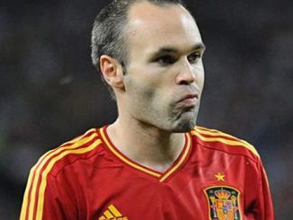 Le joueur espagnol Andrés Iniesta