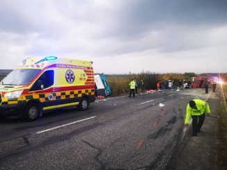 Slovaquie camion contre bus