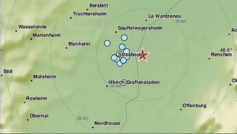 Tremblement à Strasbourg