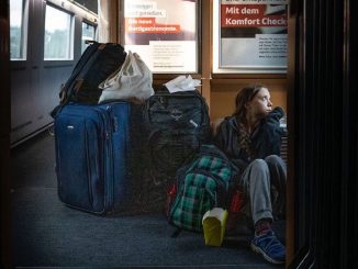 Greta Thunberg en train