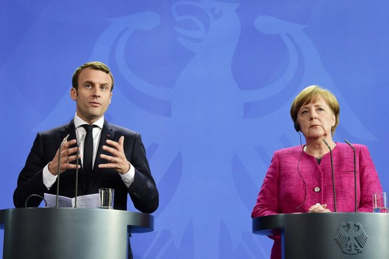 coronavius Macron Merkel