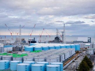 Eau de Fukushima dans la mer