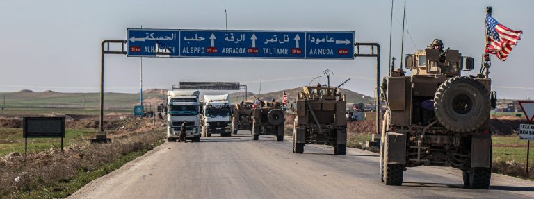 Les chars sur la route d'Alep