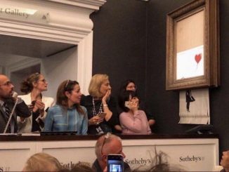 Montant record pour la vente de la Fille au ballon de Banksy