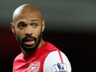 L'attaquant français Thierry Henry lors d'un match de Coupe d'Angleterre avec Arsenal face à Leeds, le 9 janvier 2012 à l'Emirates Stadium