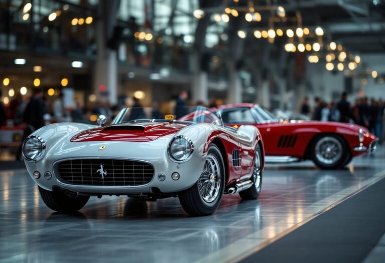 Ferrari d'epoca in vendita, simbolo di eleganza e velocità