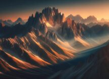 Paesaggio montano che rappresenta il turismo sostenibile