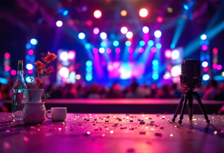 Immagine della prima serata del Festival di Sanremo 2025