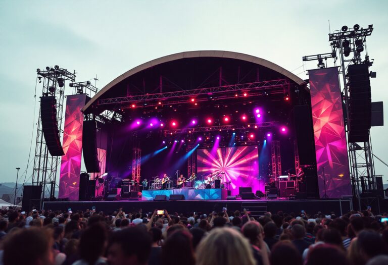 Immagine del Festival di Sanremo 2025 con artisti sul palco