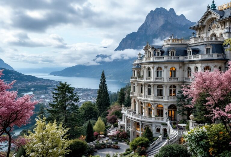 Camera romantica in un hotel esclusivo in Italia