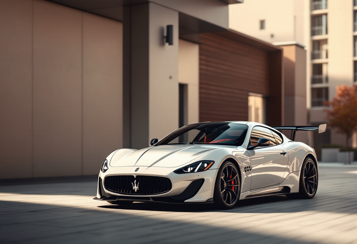 Maserati GT2 Stradale in pista con design elegante