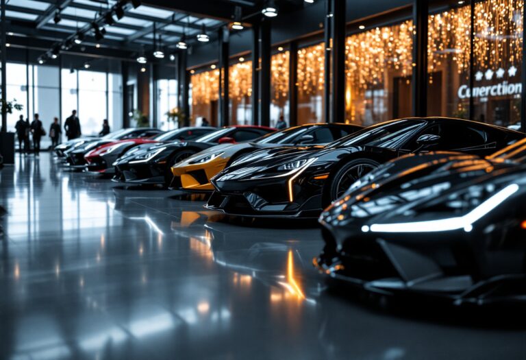 Spyker supercar in esposizione con design unico