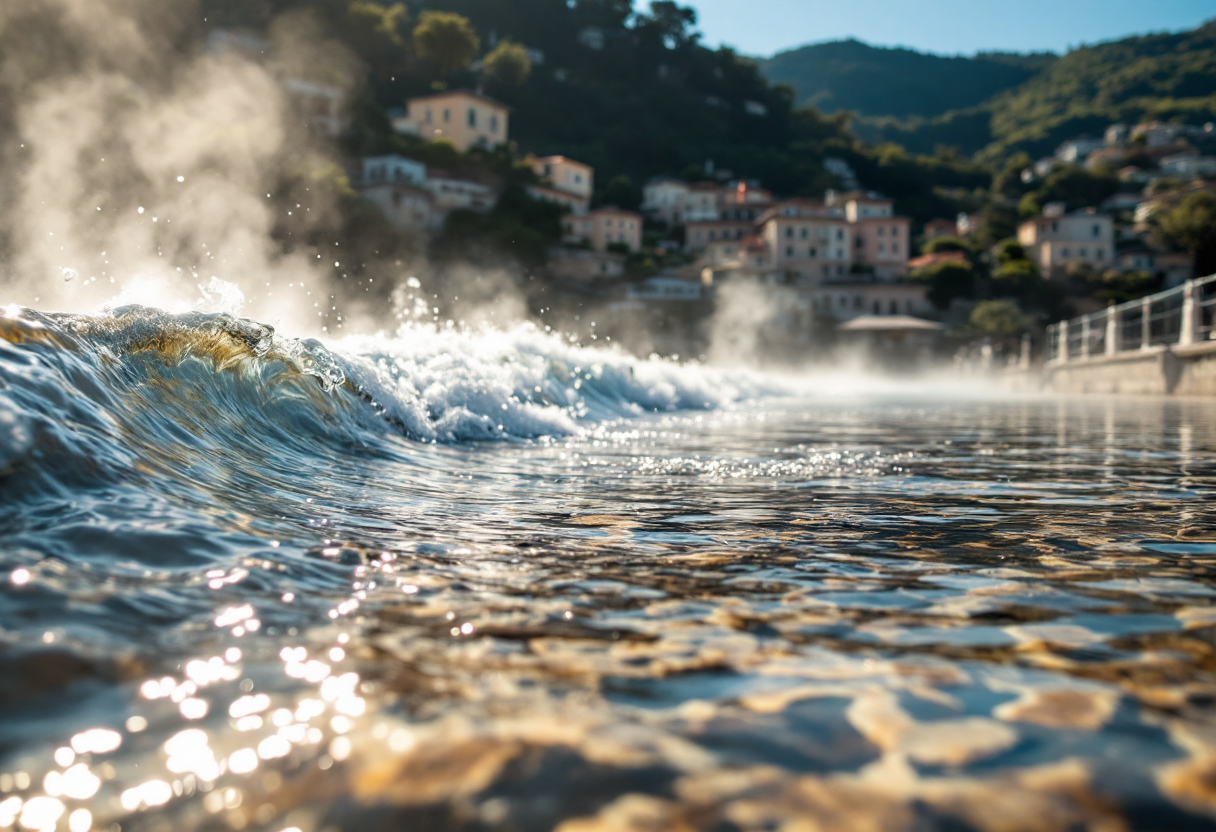 Vista panoramica delle terme di Pigna in Liguria