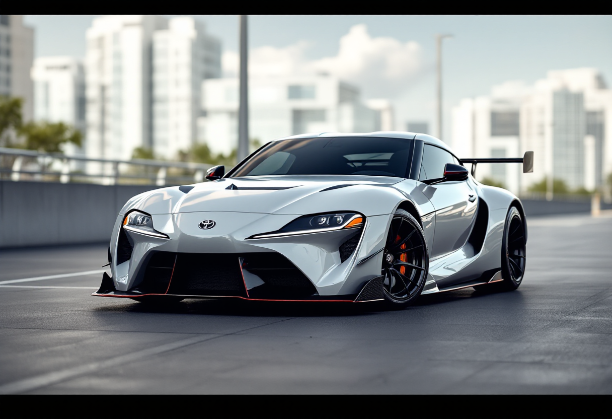 Toyota GR GT3 in azione su pista