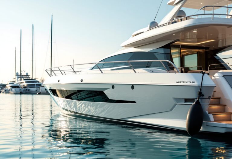 Ferretti Yachts 800 in navigazione elegante