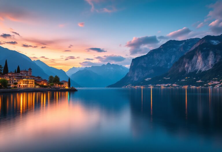 Spettacolo di gala sulle rive del Lago di Como