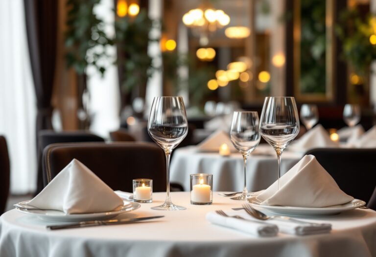 Elegante ristorante di lusso a Roma con piatti gourmet