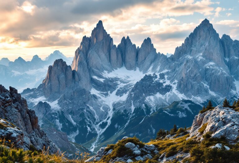 Vista panoramica dell'hotel Gnollhof tra le Dolomiti