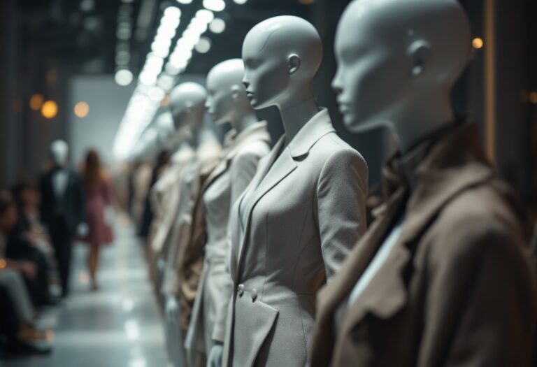 Riccardo Tisci, stilista di moda, in passerella