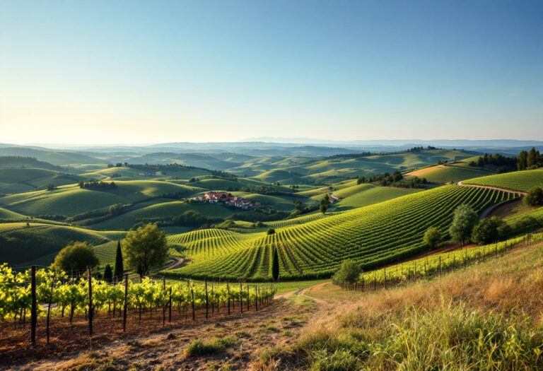 Vista panoramica della tenuta di Camugliano in Valdera