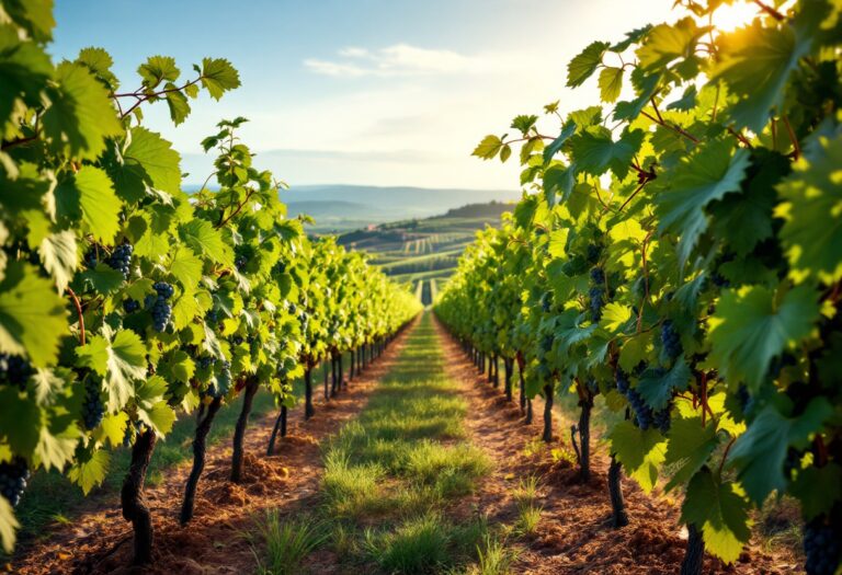 Vigneti dell'azienda Tonnino in Sicilia