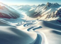 Atleti in azione durante una gara di snowboard cross