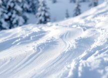 Atleti in azione durante una gara di snowboard cross a Campiglio