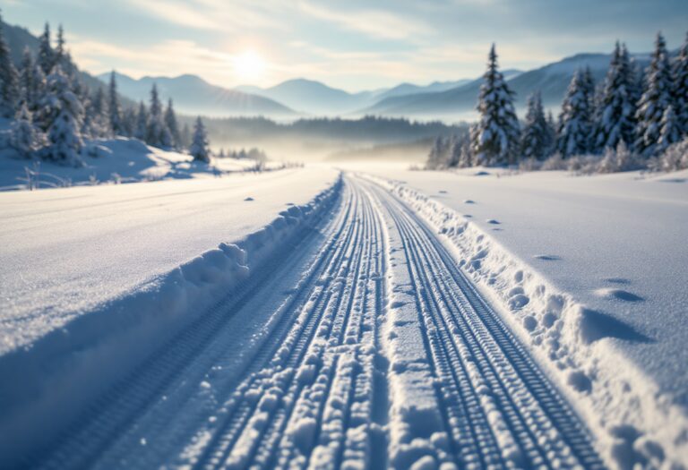 Atleti norvegesi in azione durante la sprint a skating