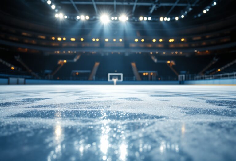 Atleta in azione durante una performance di pattinaggio artistico
