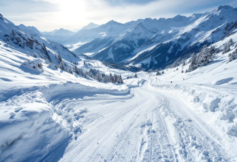 Atleta in azione durante una gara di snowboard cross