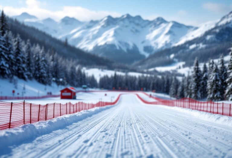 Atleti francesi in azione durante una gara di biathlon