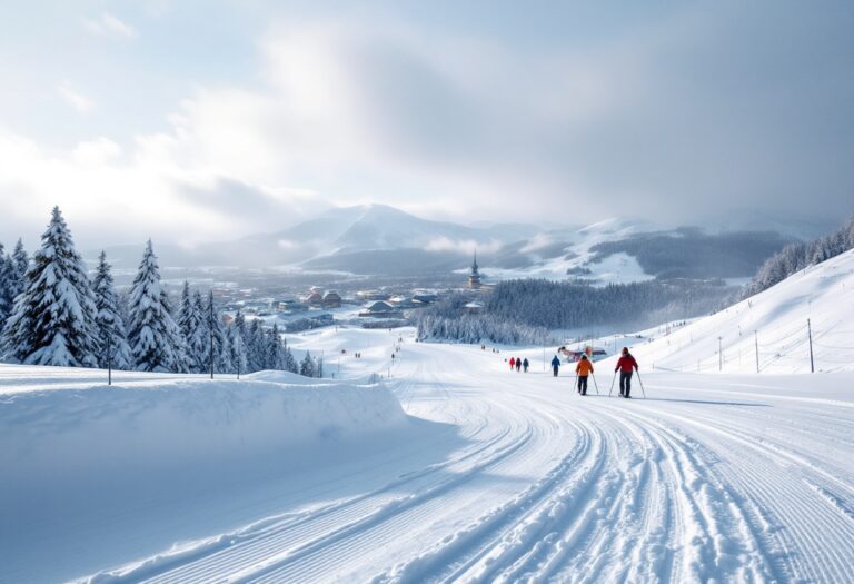 Atleti in azione durante il biathlon a Holmenkollen