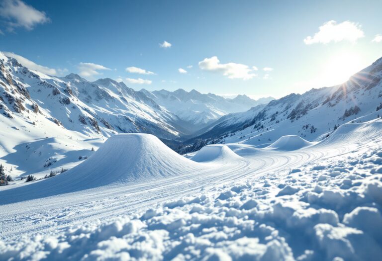 Atleta in azione durante una gara di snowboard cross