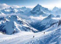 Un gruppo di persone che partecipa a eventi sportivi a Courmayeur