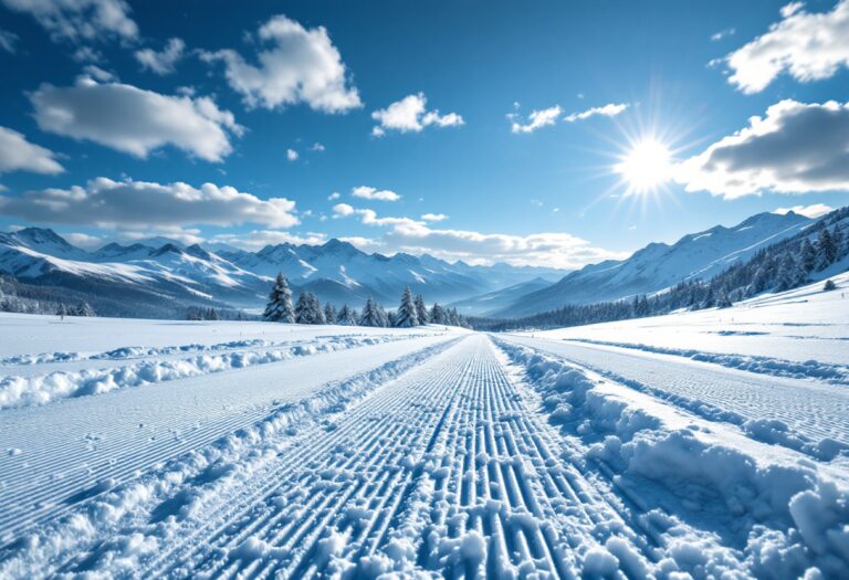 Atlete in azione durante la sprint femminile di biathlon a Nove Mesto