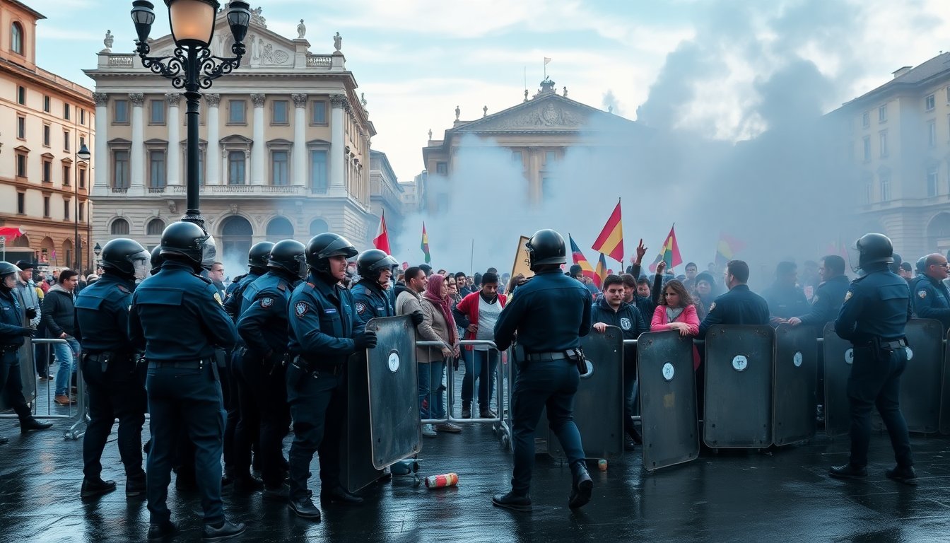 scontro tra manifestanti e forze dellordine a roma analisi e conseguenze 1764285820