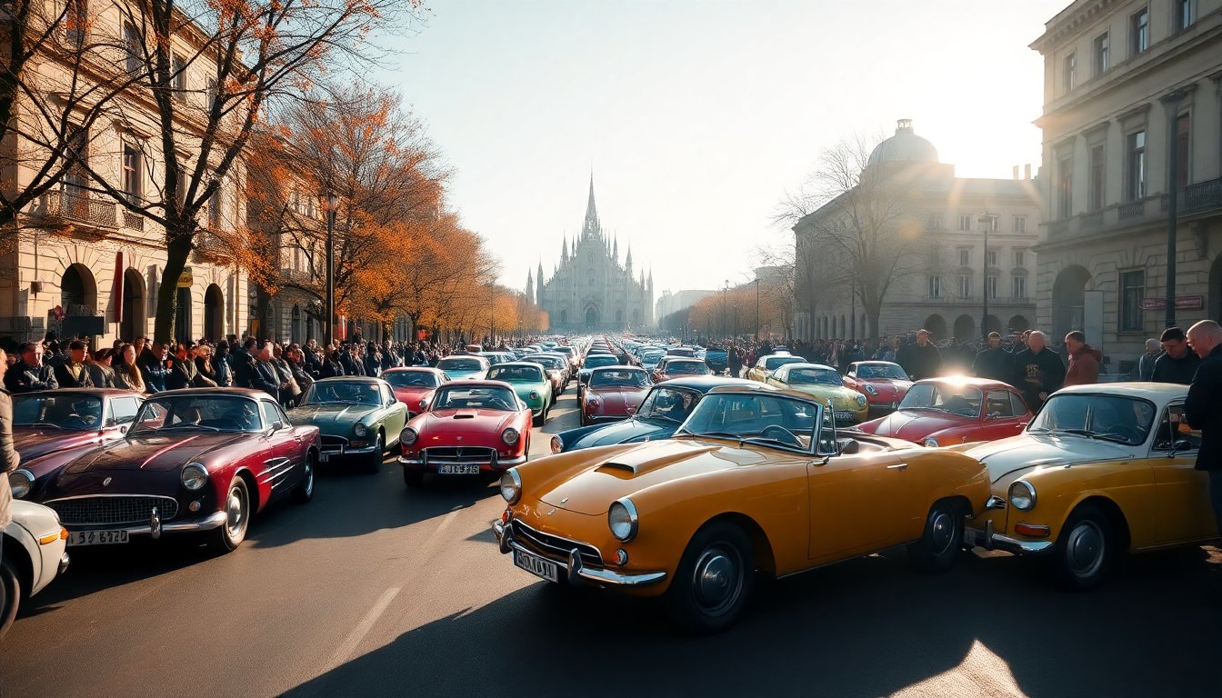 un viaggio affascinante tra auto depoca e la storia sportiva di milano 1762835949