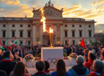 arrivo della fiamma olimpica a benevento celebrazioni il 27 dicembre 1765816625