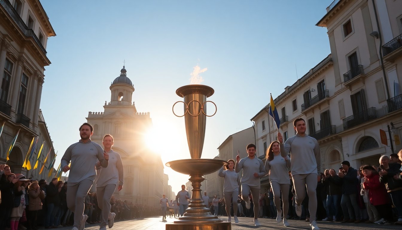 il 1 gennaio 2026 foggia ospita il passaggio della fiamma olimpica 1765282047