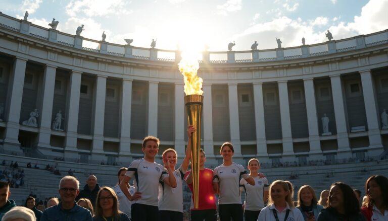 la fiamma olimpica parte da roma inizio del viaggio verso le olimpiadi invernali 2026 1765034143