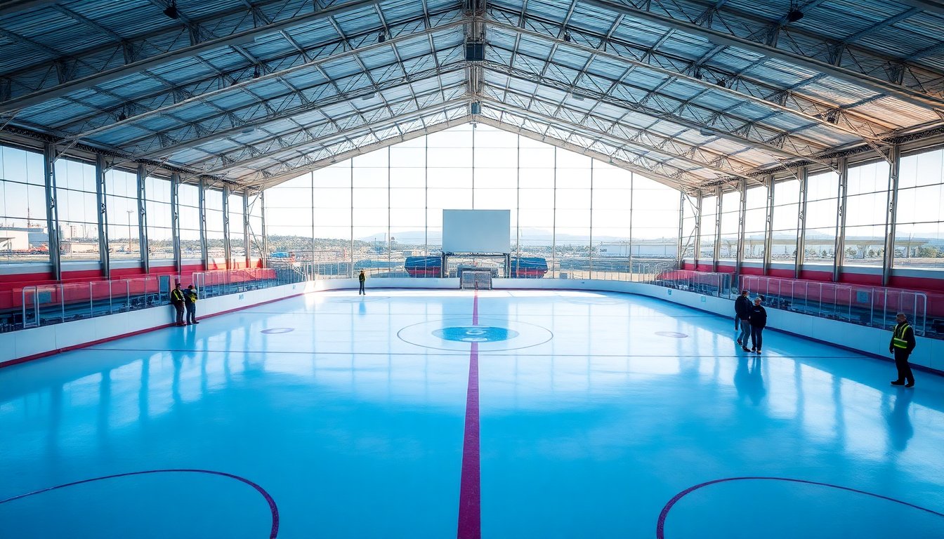 nuova pista di hockey su ghiaccio milano cortina 2026 si prepara per le olimpiadi 1765172189